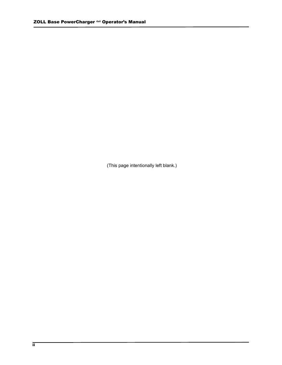 ZOLL M Series Defibrillator Rev G Base PowerCharger 4x4 User Manual | Page 4 / 28