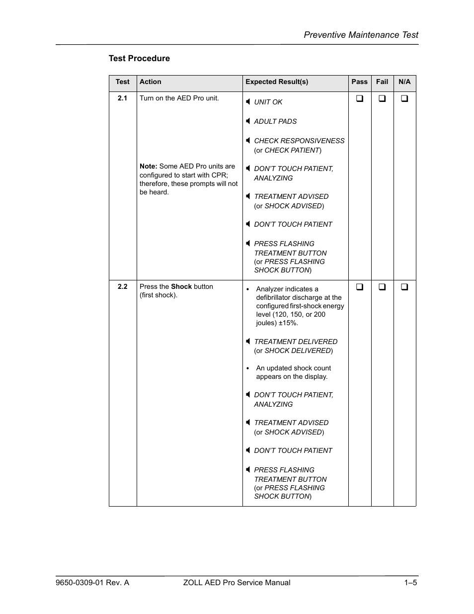 ZOLL AED Pro Rev A User Manual | Page 17 / 36