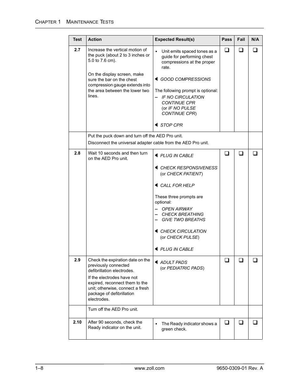 ZOLL AED Pro Rev A User Manual | Page 20 / 36