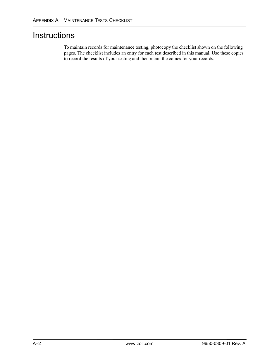 Instructions | ZOLL AED Pro Rev A User Manual | Page 32 / 36