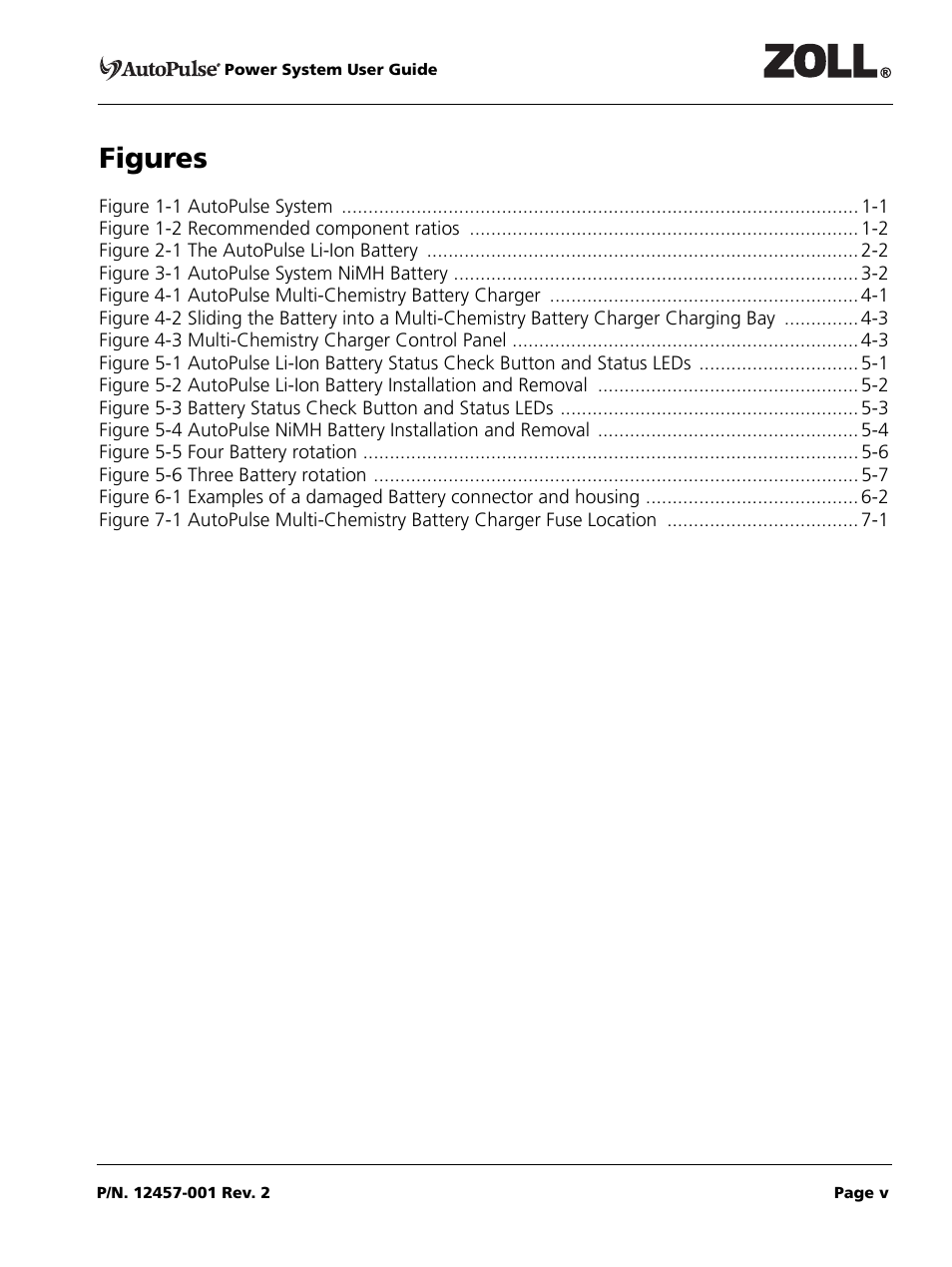 Figures, Figures 0 | ZOLL AutoPulse Rev A User Manual | Page 5 / 50