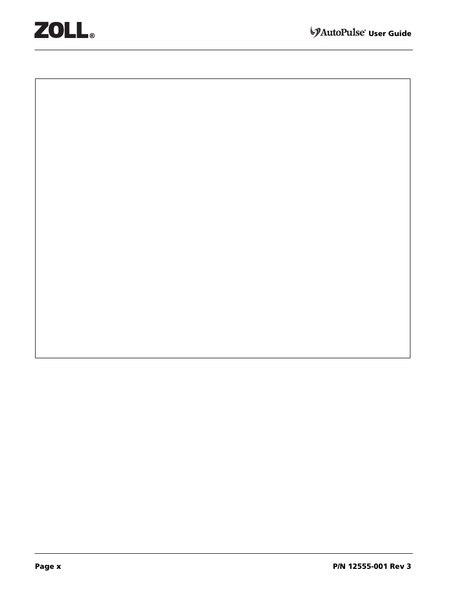 ZOLL AutoPulse 100 User Manual | Page 10 / 90