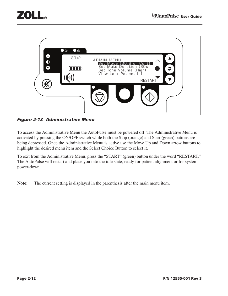 ZOLL AutoPulse 100 User Manual | Page 36 / 90