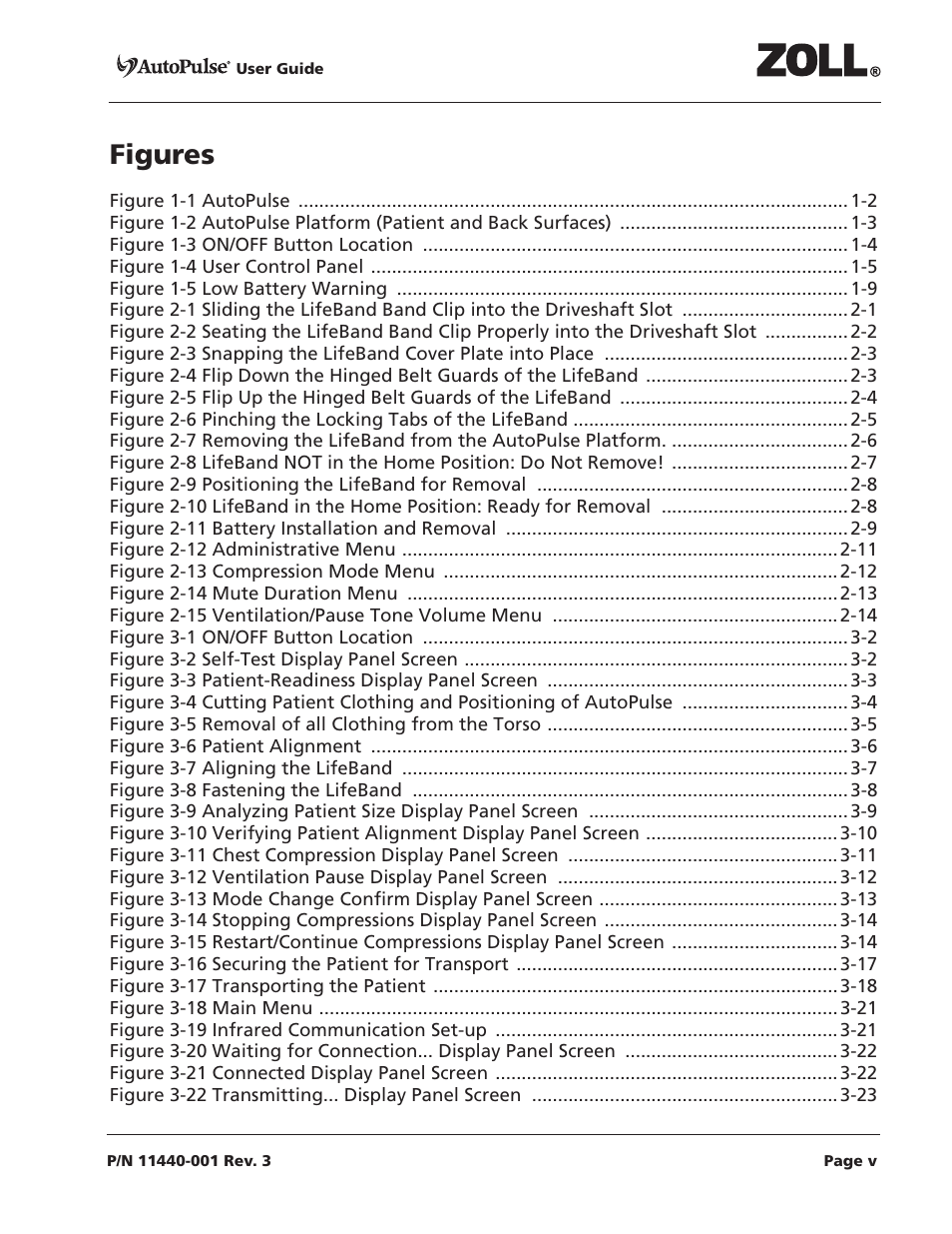 Figures 0 | ZOLL AutoPulse Rev D Users Guide User Manual | Page 5 / 86