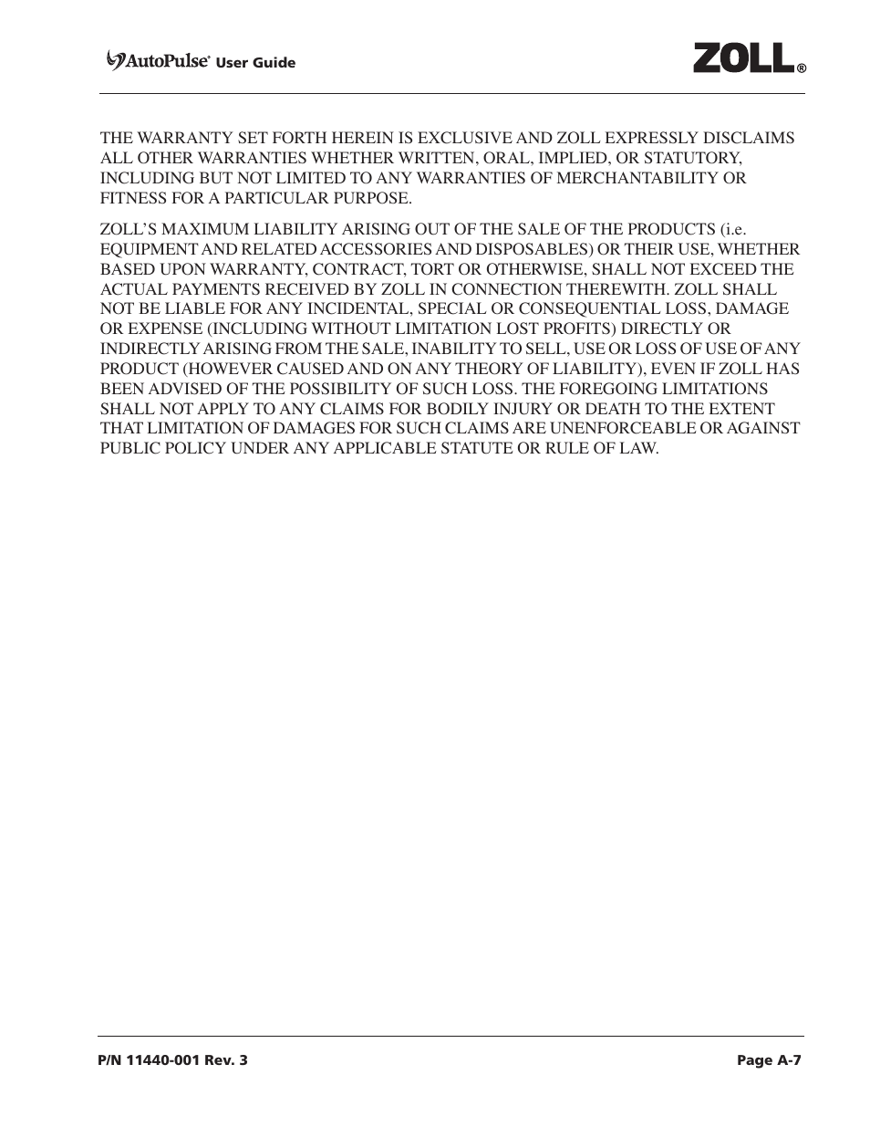 ZOLL AutoPulse Rev D Users Guide User Manual | Page 79 / 86