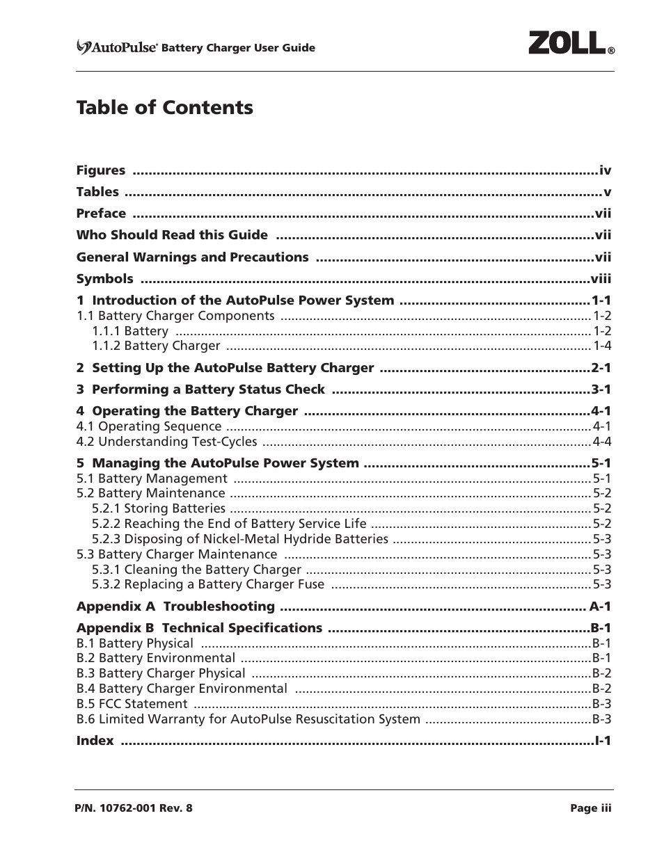 ZOLL AutoPulse Rev C User Manual | Page 3 / 36