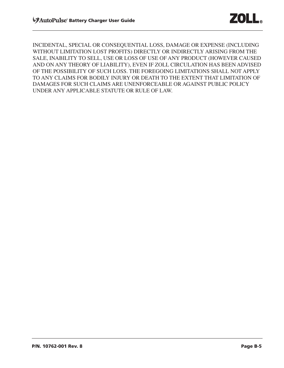 ZOLL AutoPulse Rev C User Manual | Page 33 / 36