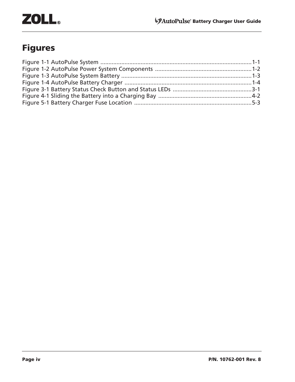 Figures 0 | ZOLL AutoPulse Rev C User Manual | Page 4 / 36