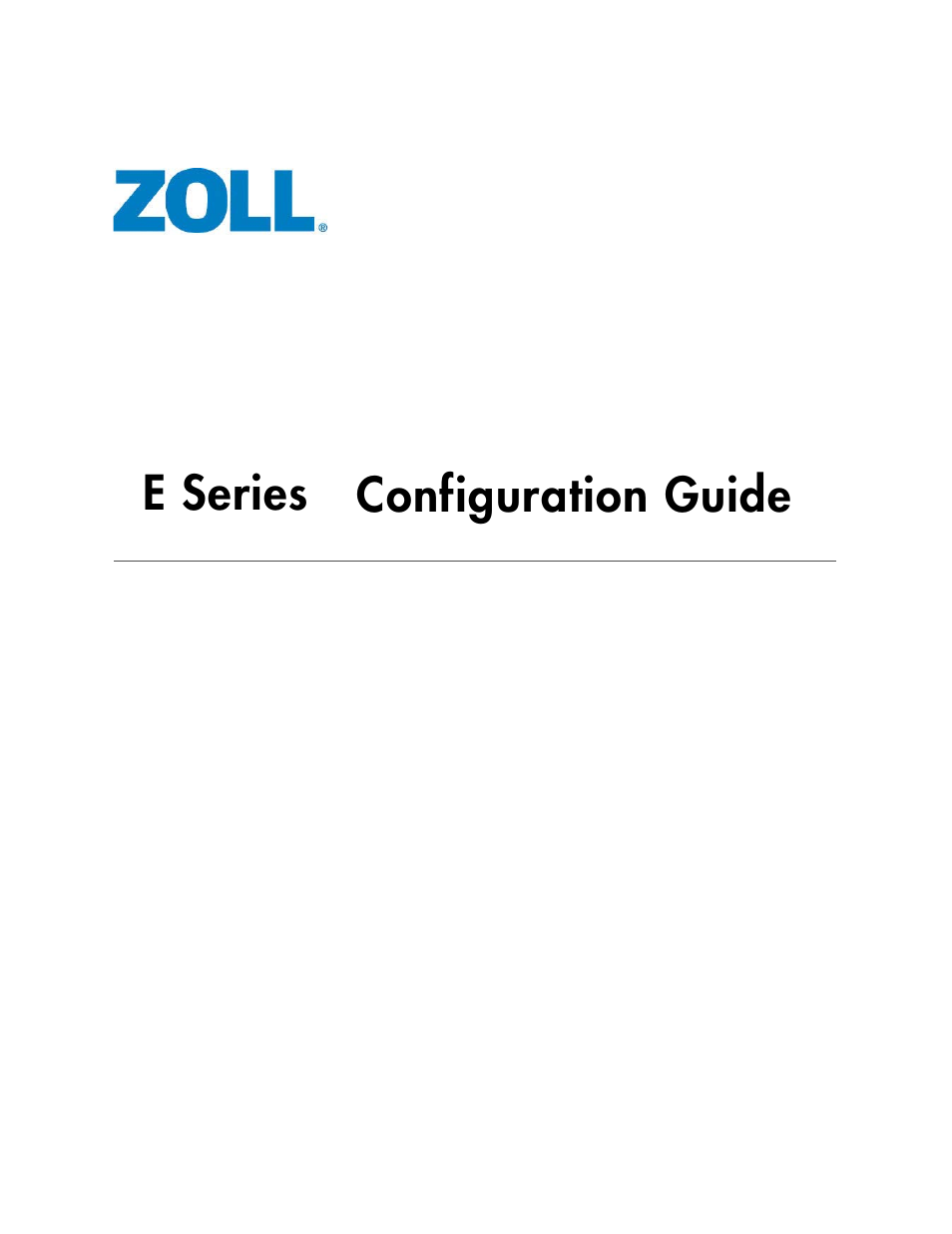 ZOLL E Series Monitor Defibrillator Rev M User Manual | 68 pages