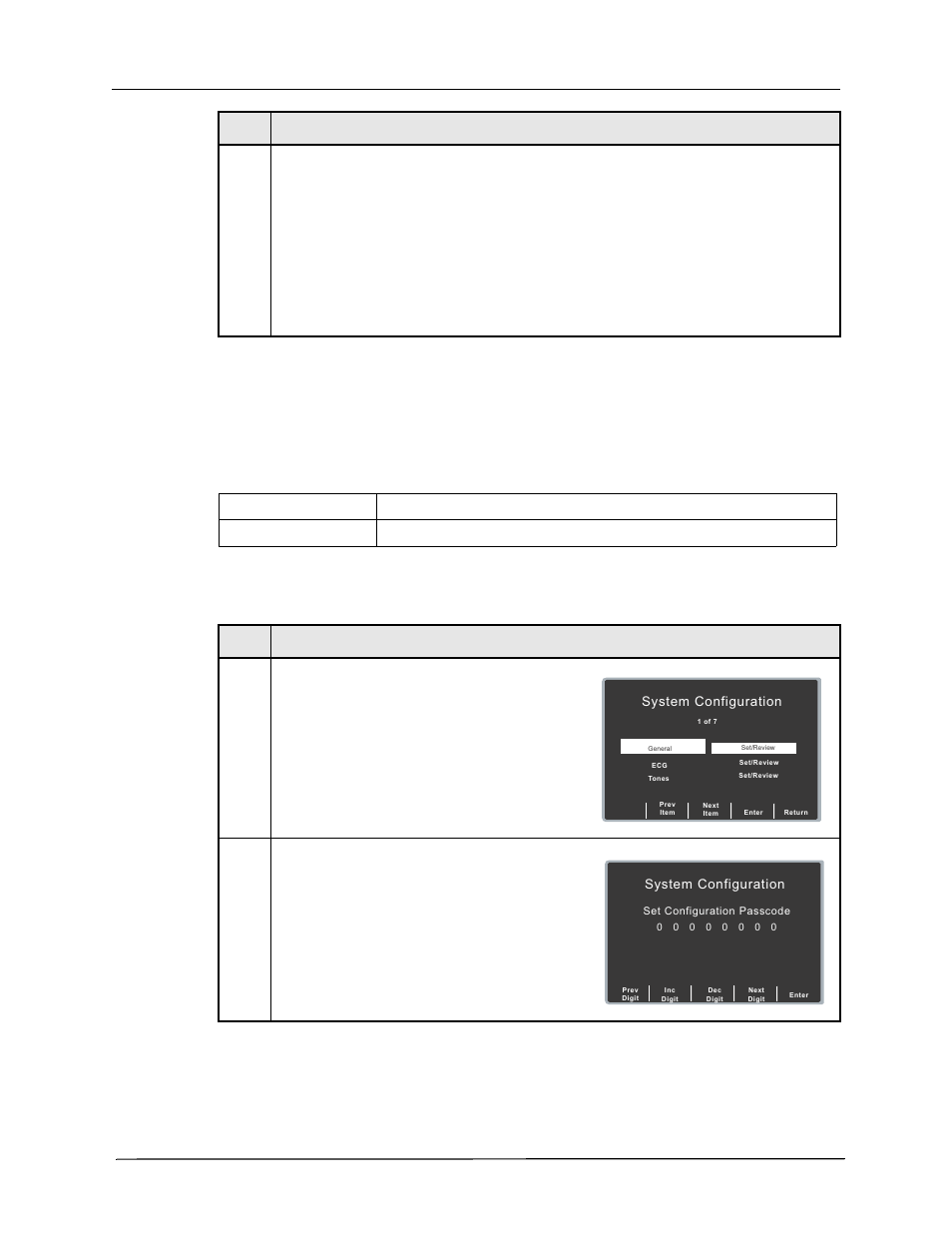 Configuration mode passcode, Procedure | ZOLL E Series Monitor Defibrillator Rev M User Manual | Page 16 / 68