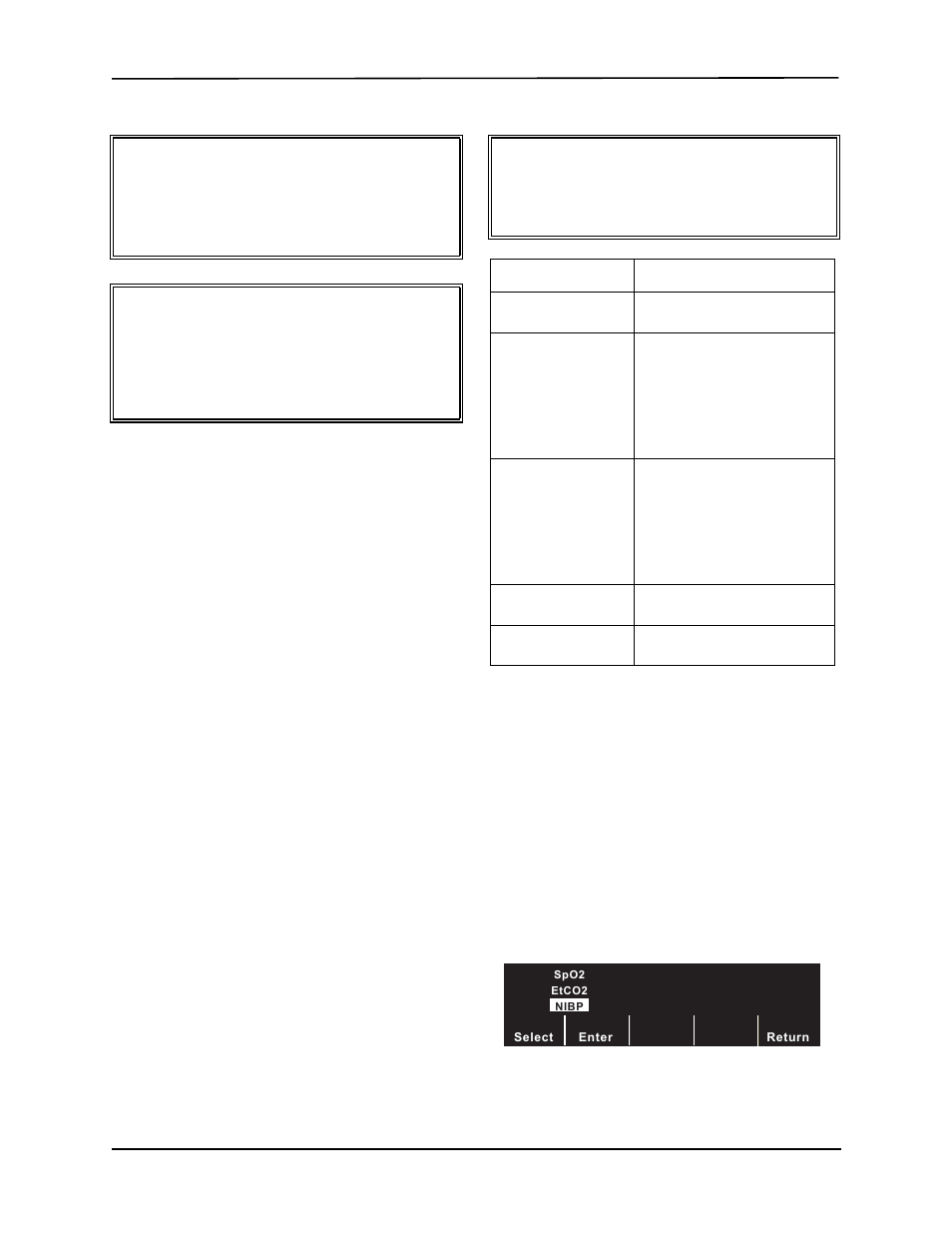 Accessing nibp features, Displaying the nibp menu | ZOLL E Series Monitor Defibrillator Rev G NIBP User Manual | Page 8 / 18