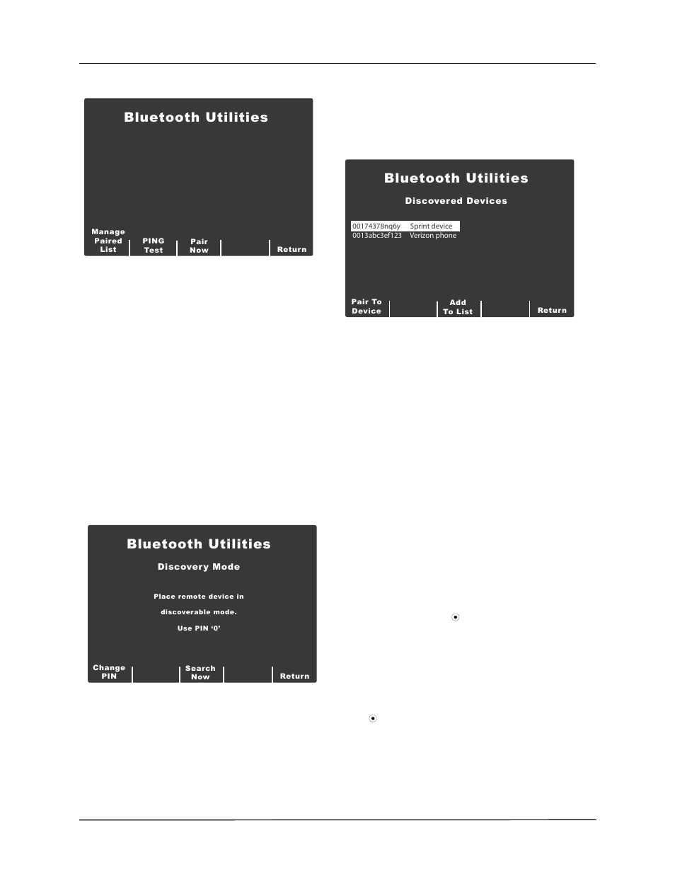 Bluetooth utilities | ZOLL E Series Monitor Defibrillator Rev B User Manual | Page 20 / 30
