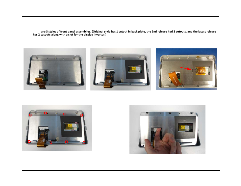 Front panel disassembly, Slot | ZOLL E Series Monitor Defibrillator Rev D User Manual | Page 115 / 280