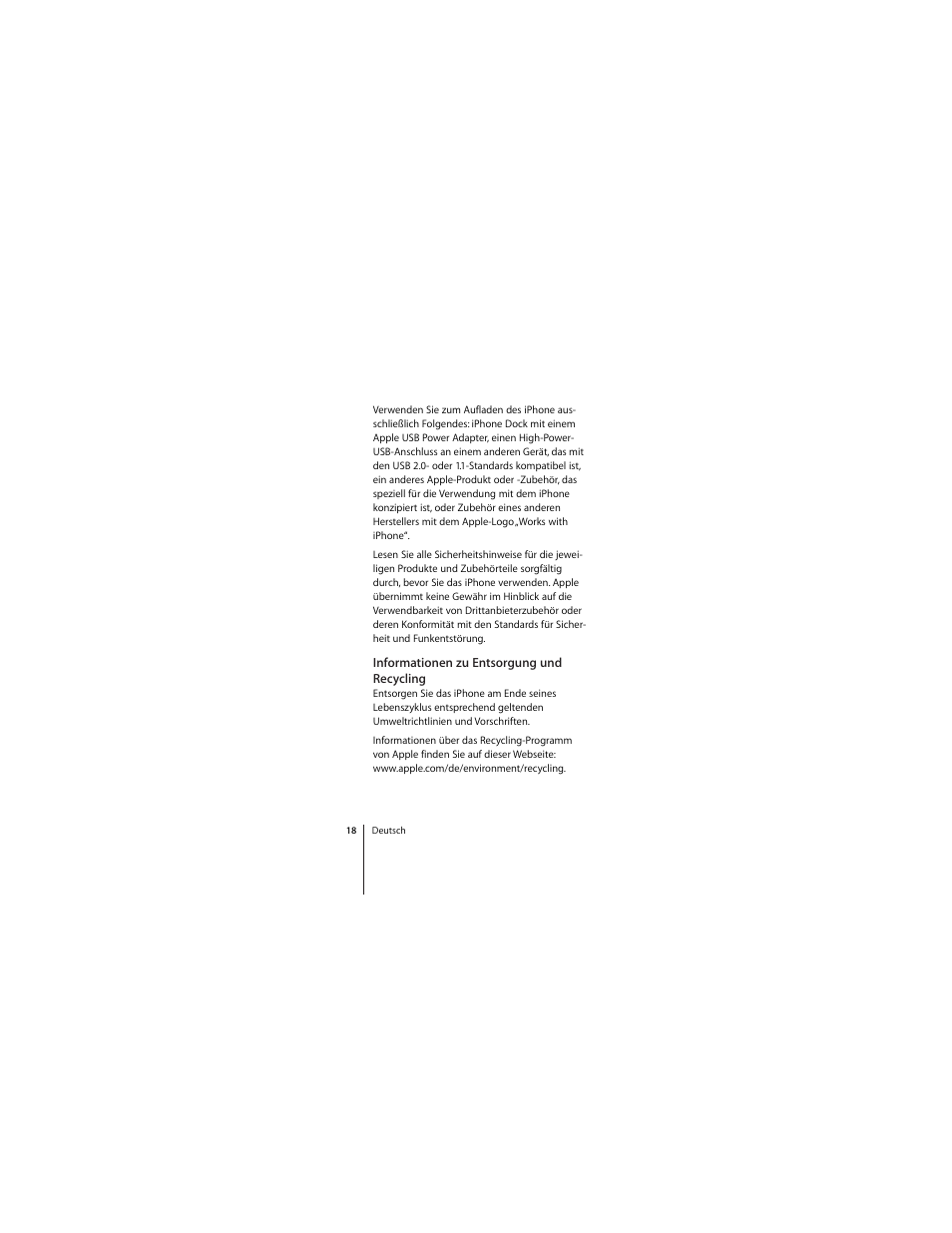 Apple iPhone 3G Dock User Manual | Page 18 / 28