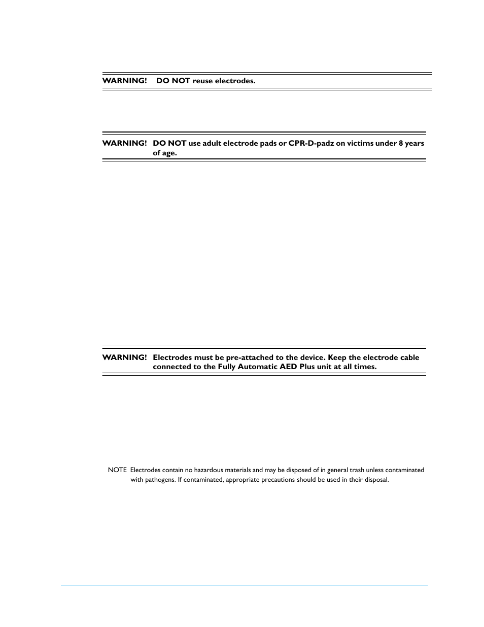 Using electrodes | ZOLL AED Plus Fully Automatic Rev B User Manual | Page 21 / 52