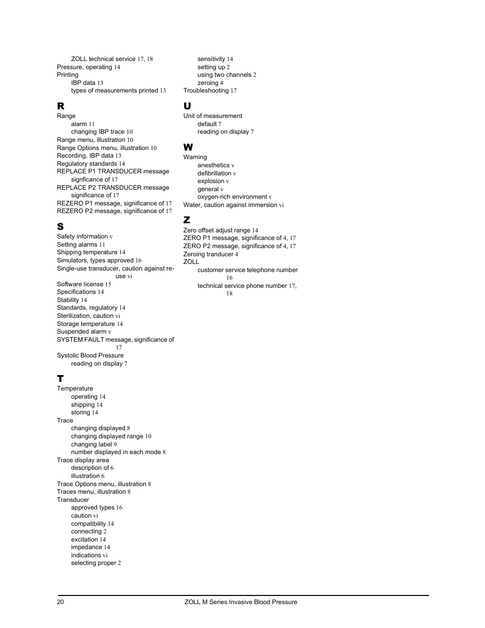 ZOLL M Series CCT Defibrillator Rev D User Manual | Page 26 / 26