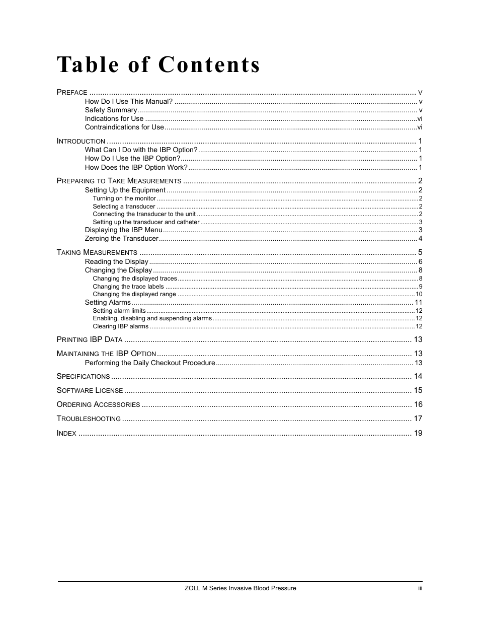 ZOLL M Series CCT Defibrillator Rev D User Manual | Page 3 / 26