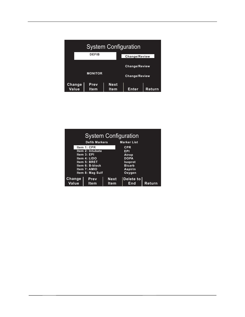 6\vwhp&rqiljxudwlrq | ZOLL M Series Defibrillator Rev YC User Manual | Page 11 / 34