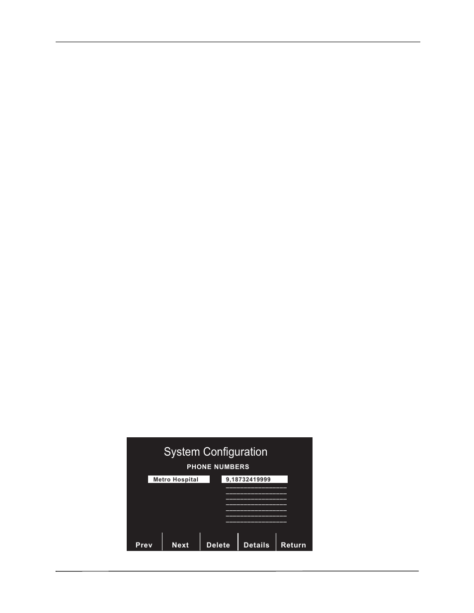 Duration of extra cpr interval, Auto transmit after 12 lead, Fax/communication phone numbers | 6\vwhp&rqiljxudwlrq, Updating fax/communication information | ZOLL M Series Defibrillator Rev YC User Manual | Page 18 / 34