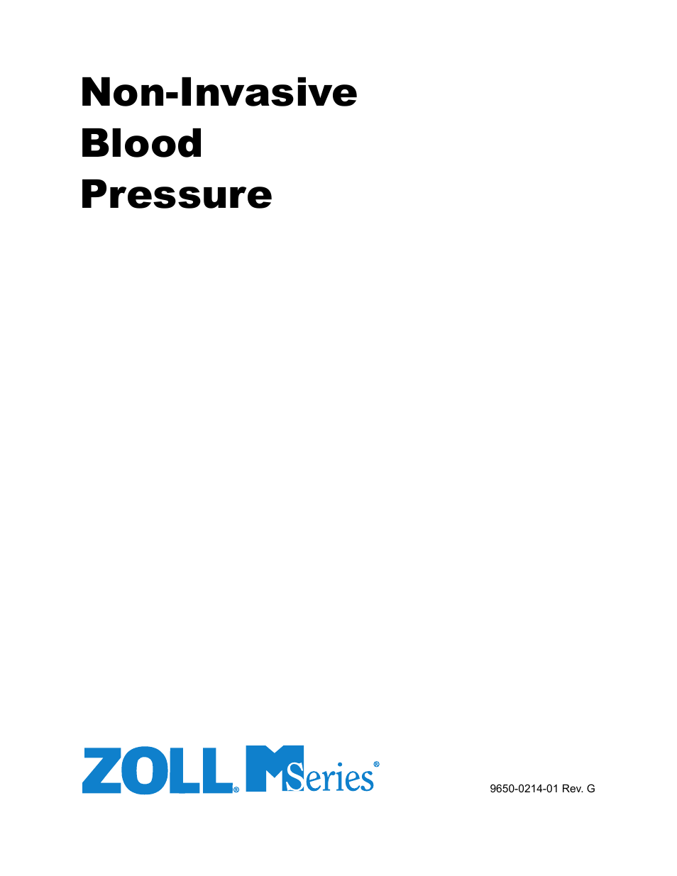 ZOLL M Series Defibrillator Rev G NIBP User Manual | 30 pages