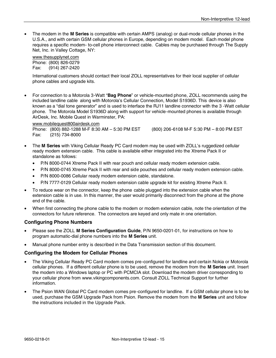 ZOLL M Series Defibrillator Rev B Non-Int 12 Lead User Manual | Page 17 / 20