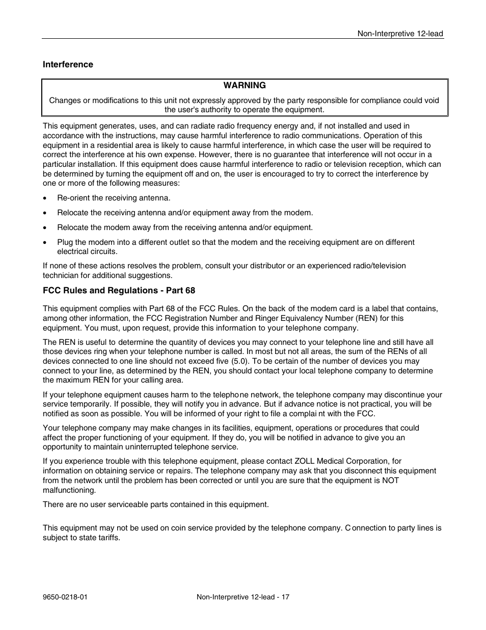 ZOLL M Series Defibrillator Rev B Non-Int 12 Lead User Manual | Page 19 / 20