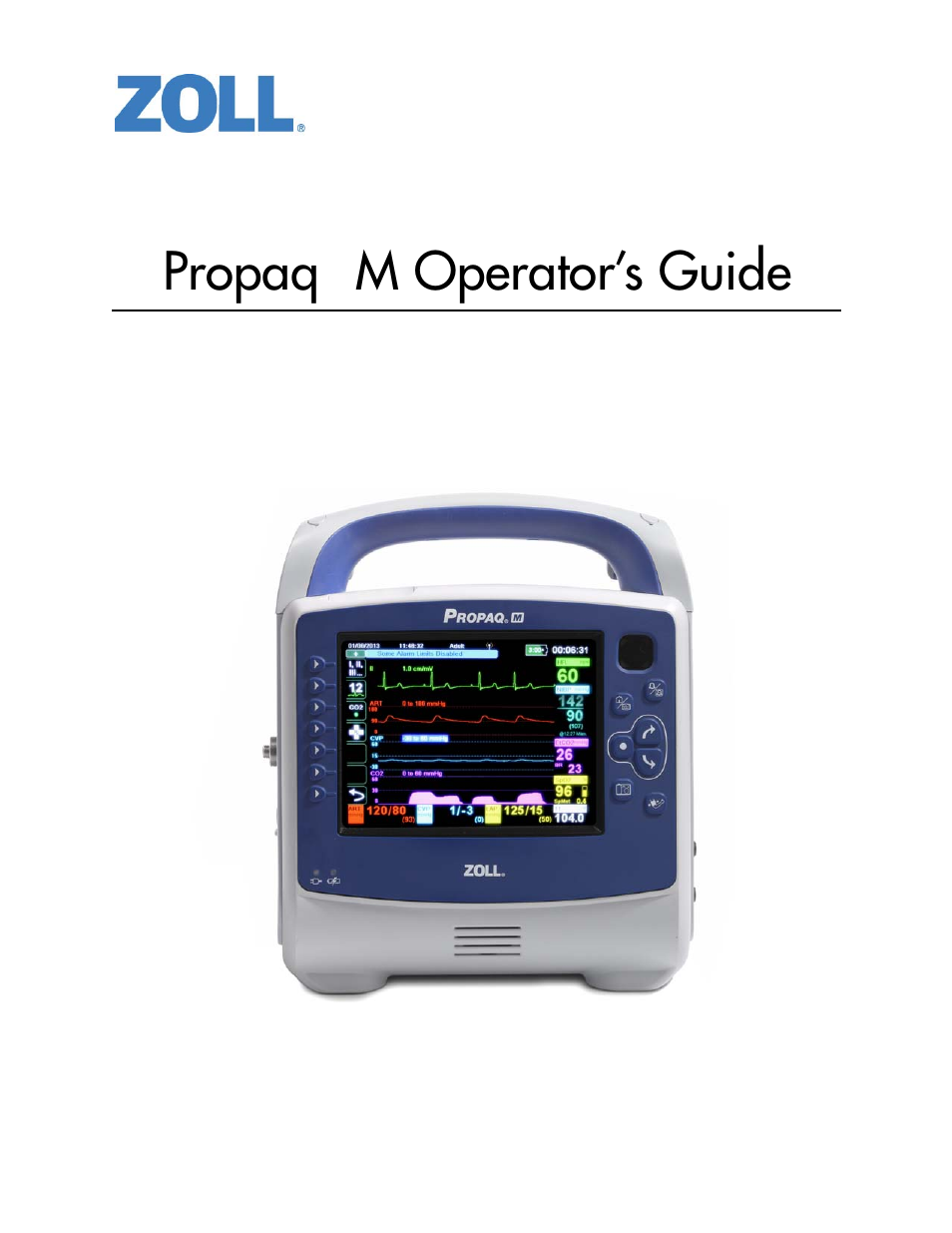 ZOLL Propaq M Rev B User Manual | 210 pages