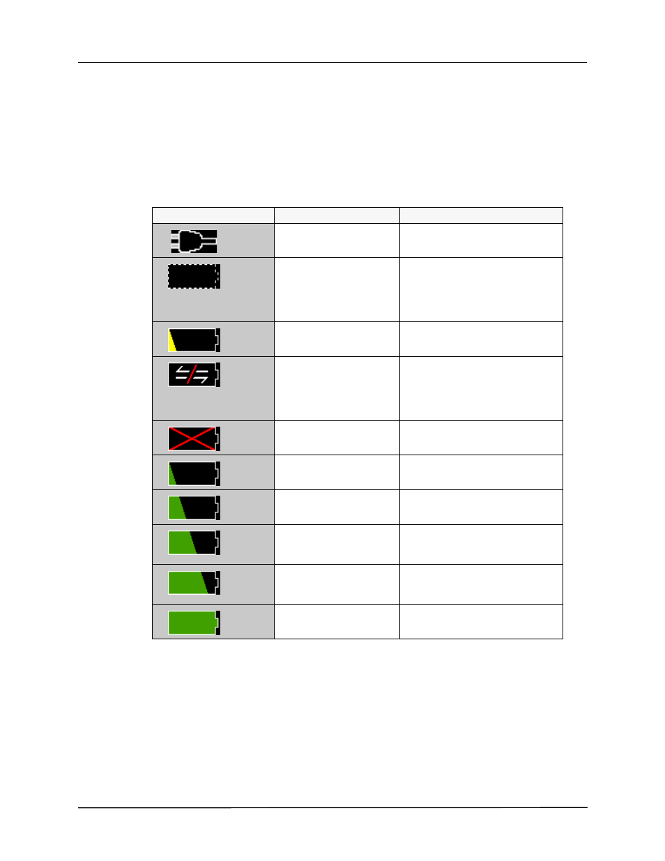 Battery status and auxiliary power indicators | ZOLL Propaq M Rev B User Manual | Page 34 / 210