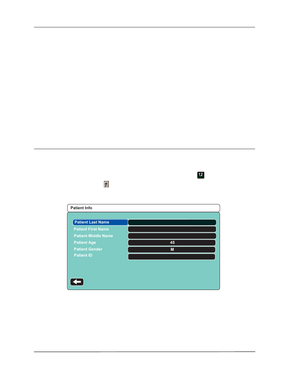 Entering patient information | ZOLL Propaq M Rev B User Manual | Page 136 / 170