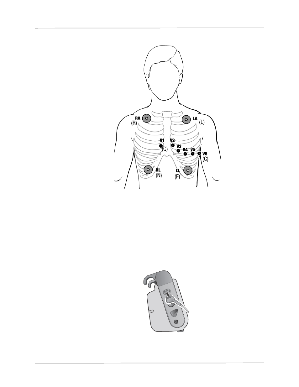 Connecting the ecg cable to the propaq m unit | ZOLL Propaq M Rev B User Manual | Page 69 / 170