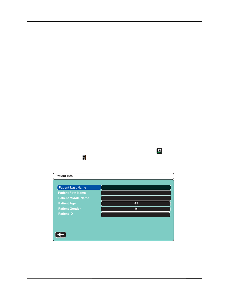 Entering patient information | ZOLL Propaq MD Rev A User Manual | Page 152 / 238