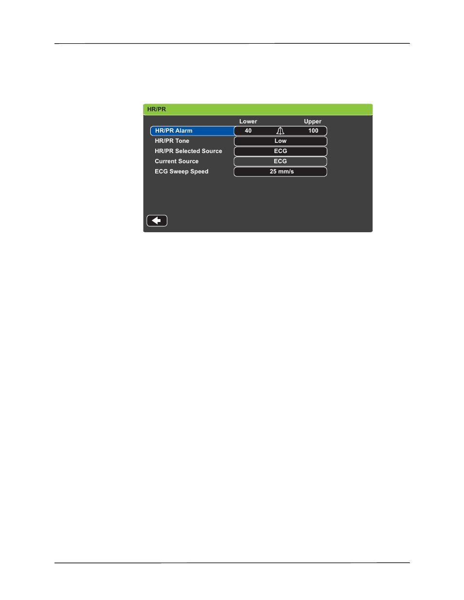 Using the heart rate parameter control panel | ZOLL Propaq MD Rev A User Manual | Page 95 / 238