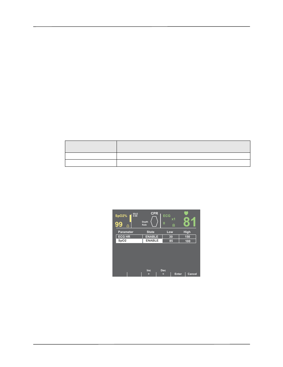 Setting spo2 alarms, Mits. refer to “setting spo2, Setting spo | Alarms | ZOLL R Series Monitor Defibrillator Rev D User Manual | Page 15 / 20