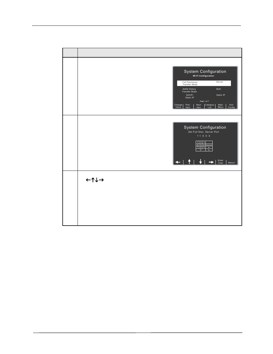 Server name (defib history), Procedure, Follow these steps to set up a server port name | Use dns is set to yes, Use the softkey as follows | ZOLL R Series Monitor Defibrillator Rev K CONFIGURATION User Manual | Page 68 / 74