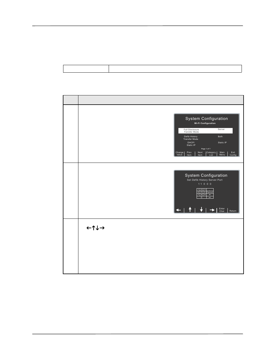 Server port (defib history), Procedure, Follow these steps to set up a server port | Use the softkey as follows | ZOLL R Series Monitor Defibrillator Rev K CONFIGURATION User Manual | Page 71 / 74