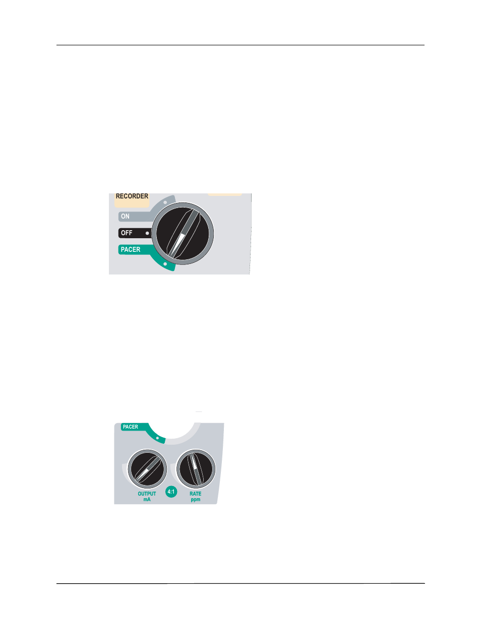 2 turn mode selector to pacer, 3 set pacer rate | ZOLL R Series Monitor Defibrillator Rev J User Manual | Page 266 / 538