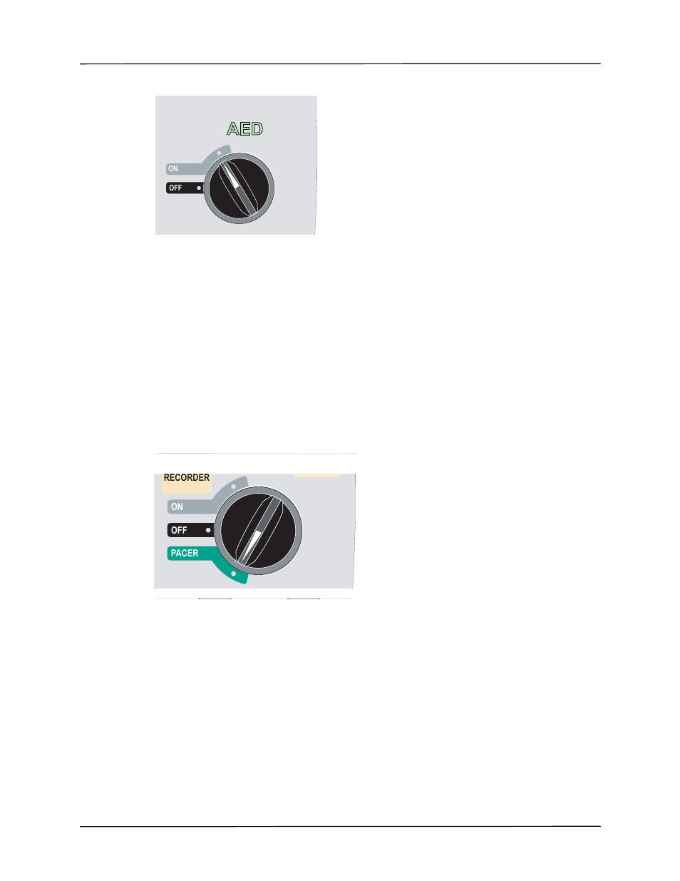 1 select on, 2 turn mode selector to pacer | ZOLL R Series Monitor Defibrillator Rev J User Manual | Page 271 / 538
