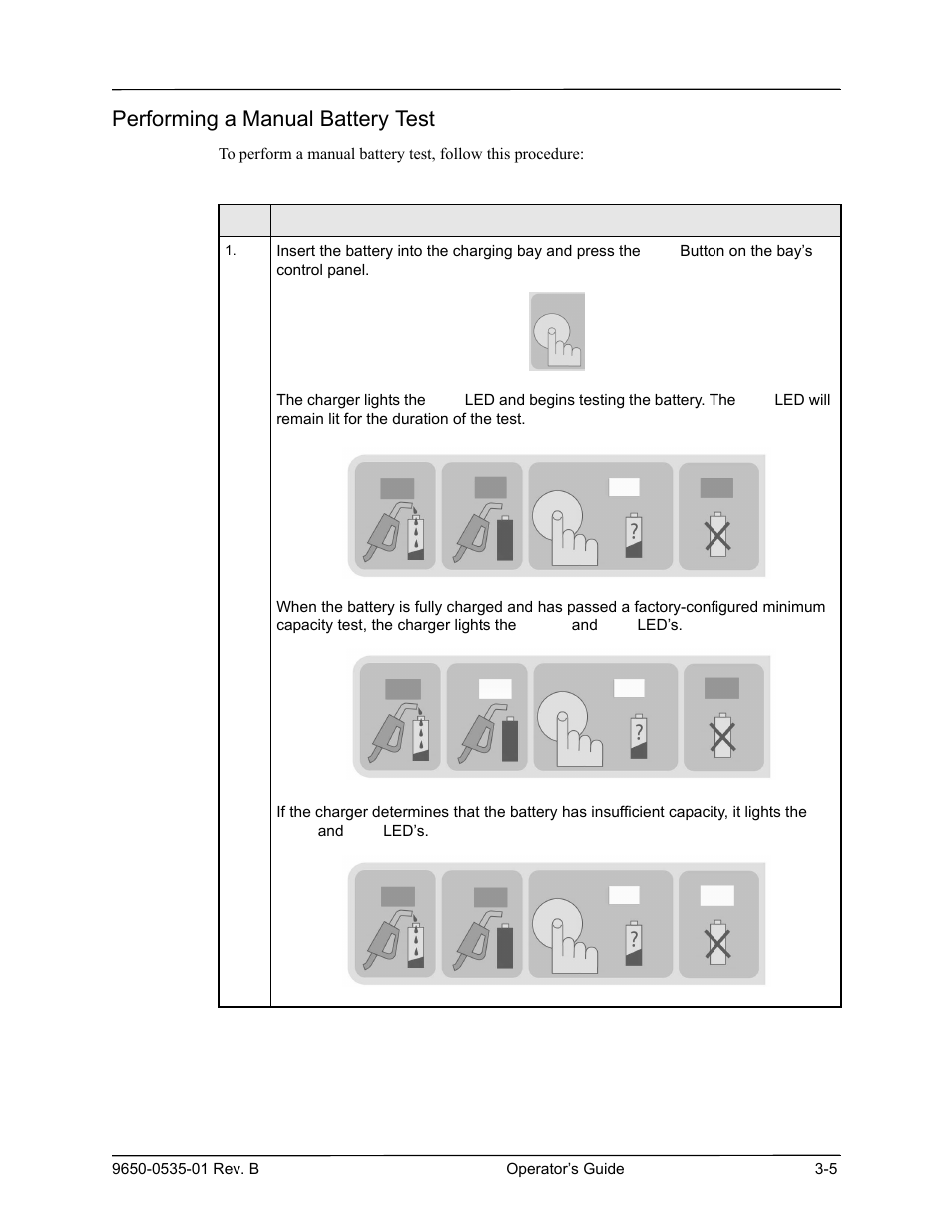 Performing a manual battery test | ZOLL SurePower Rev B Charger Station User Manual | Page 27 / 44