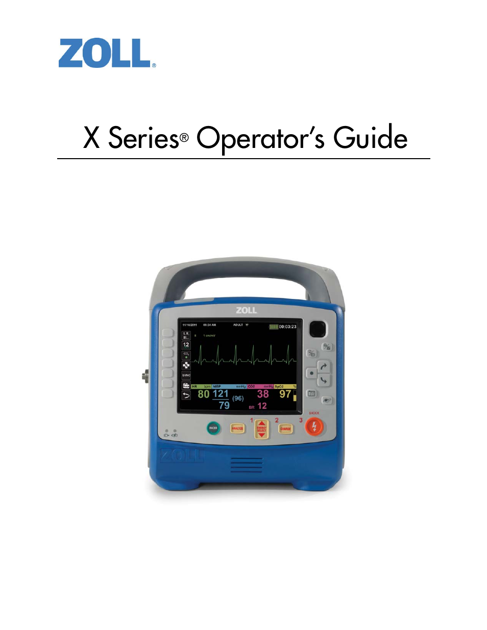 ZOLL X Series Monitor Defibrillator Rev H User Manual | 328 pages