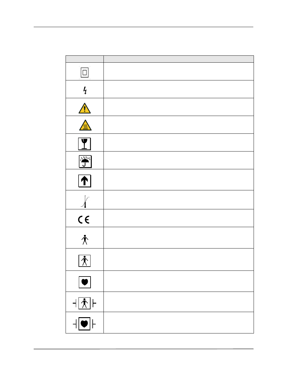 Symbols used on the equipment | ZOLL X Series Monitor Defibrillator Rev H User Manual | Page 16 / 328