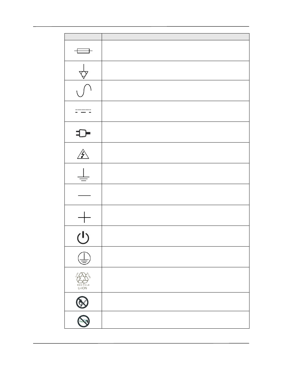 Symbols used on the equipment | ZOLL X Series Monitor Defibrillator Rev H User Manual | Page 17 / 328