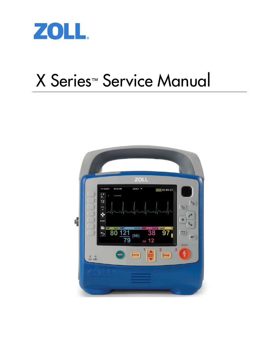 ZOLL X Series Monitor Defibrillator Rev D User Manual | 144 pages