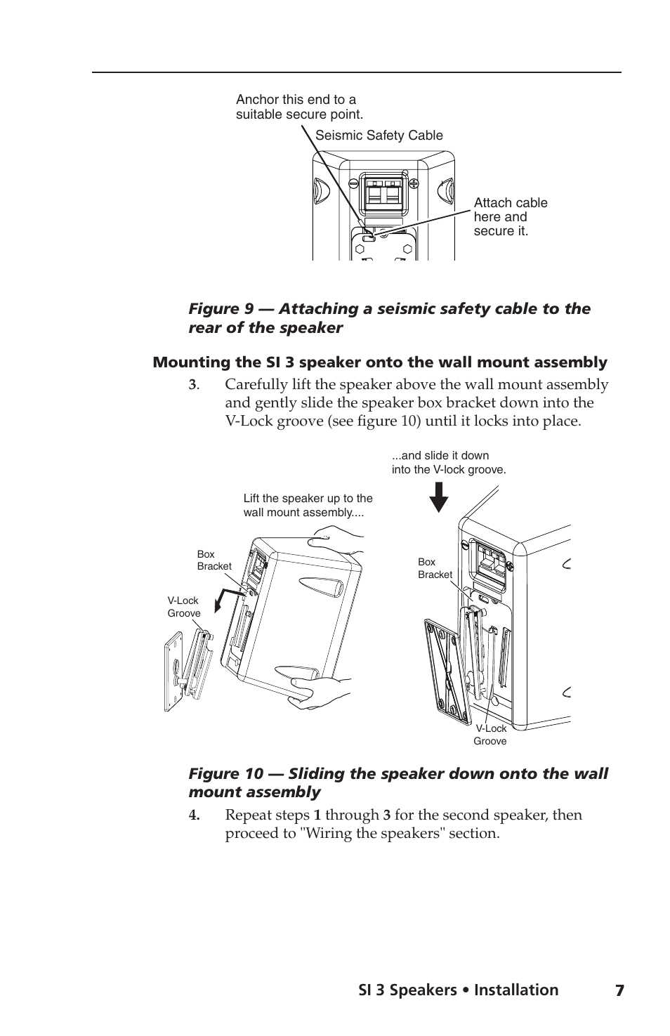 Preparing the speaker for mounting, Installation, cont’d | Extron Electronics SI 3 System INTEGRATOR User Guide User Manual | Page 9 / 16