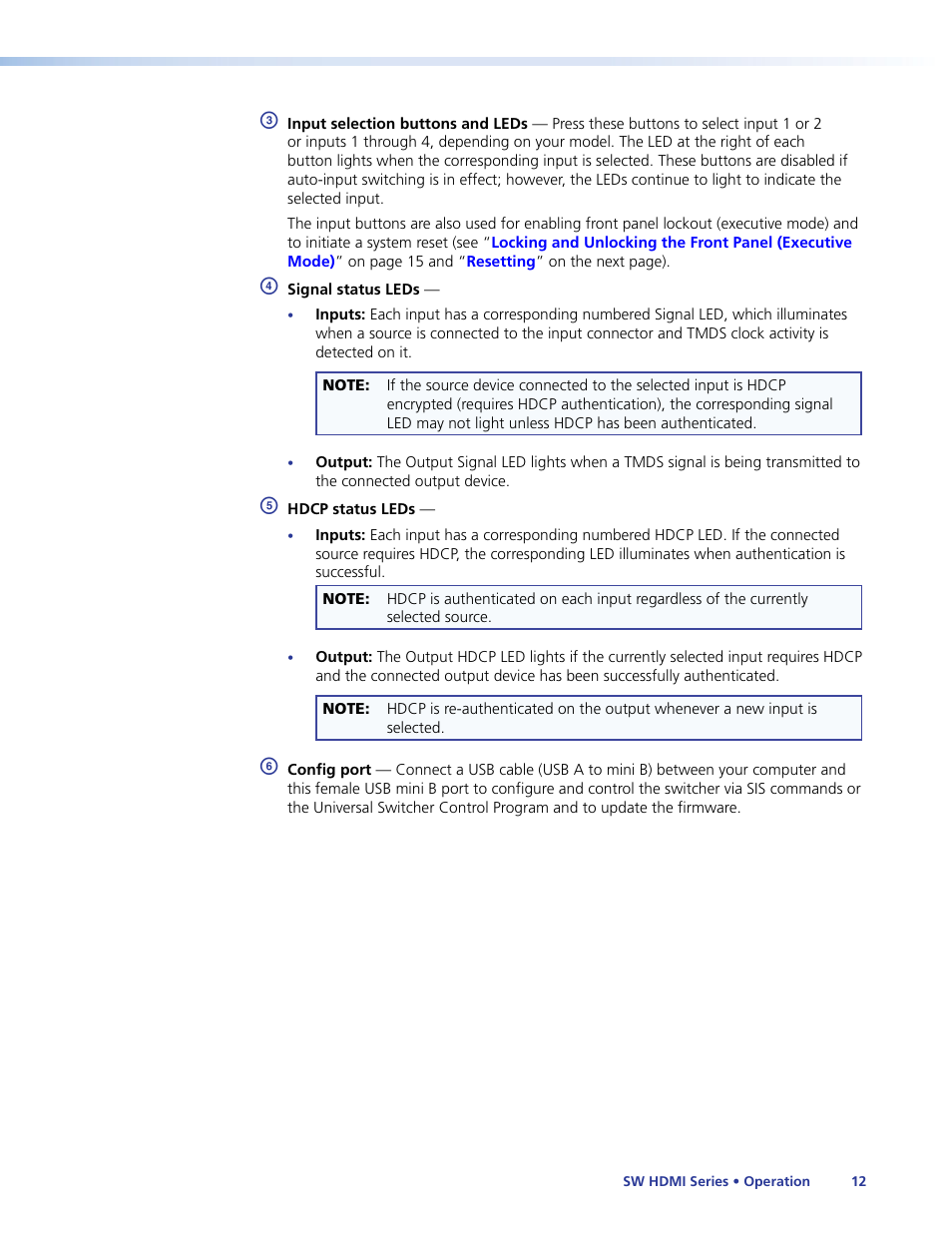 Extron Electronics SW HDMI Series User Guide User Manual | Page 18 / 42