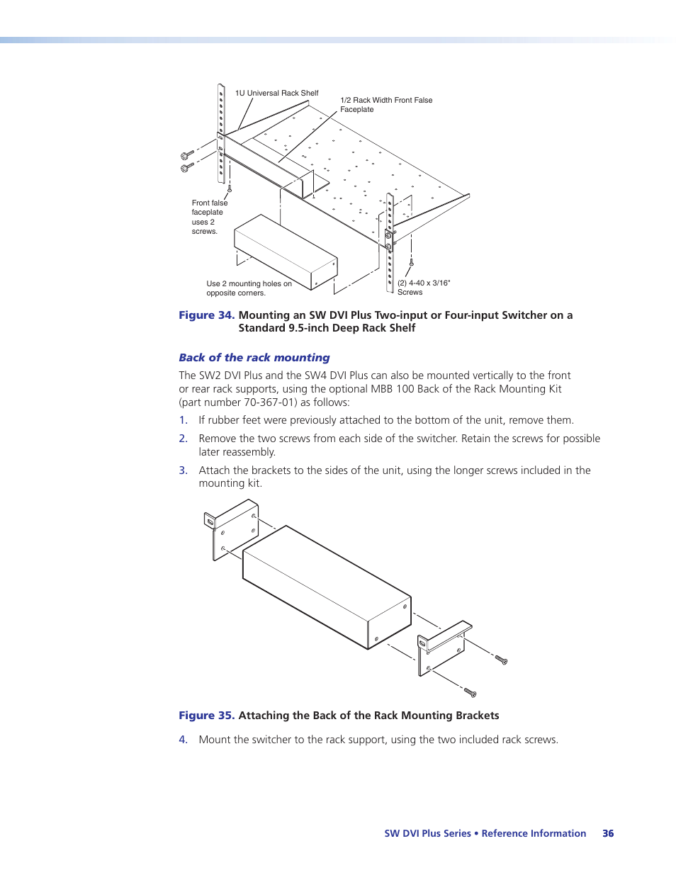 Extron Electronics SW DVI Plus Series User Guide User Manual | Page 42 / 45