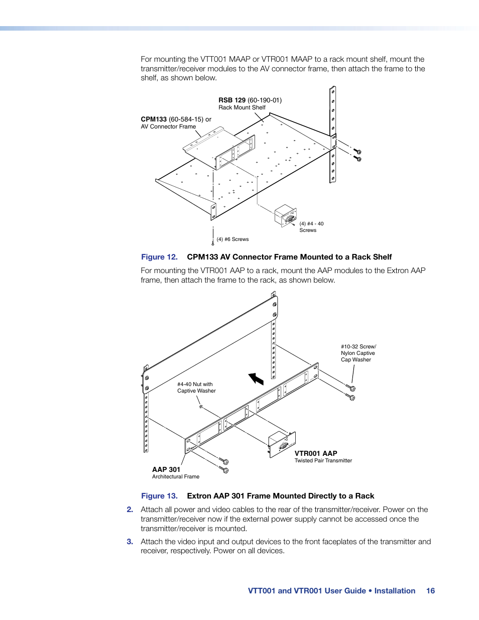 Extron Electronics VTR001 User Guide User Manual | Page 21 / 24