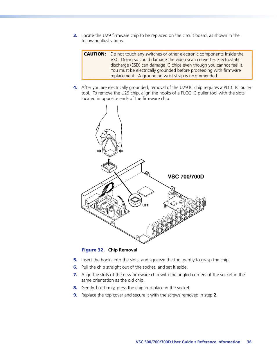 Mounting the vsc | Extron Electronics VSC 500_700_700D User Guide User Manual | Page 42 / 45