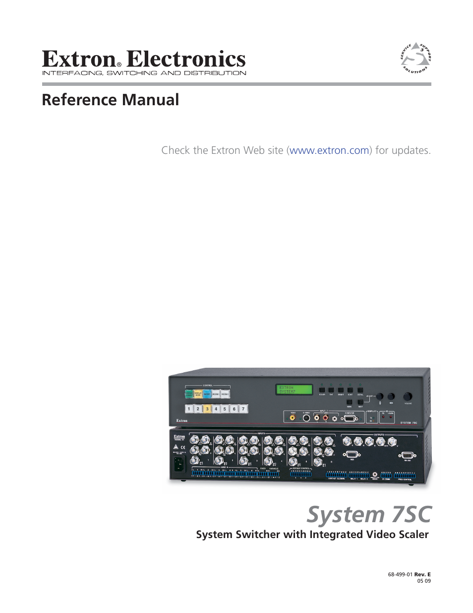 Extron Electronics System 7SC User Manual | 74 pages