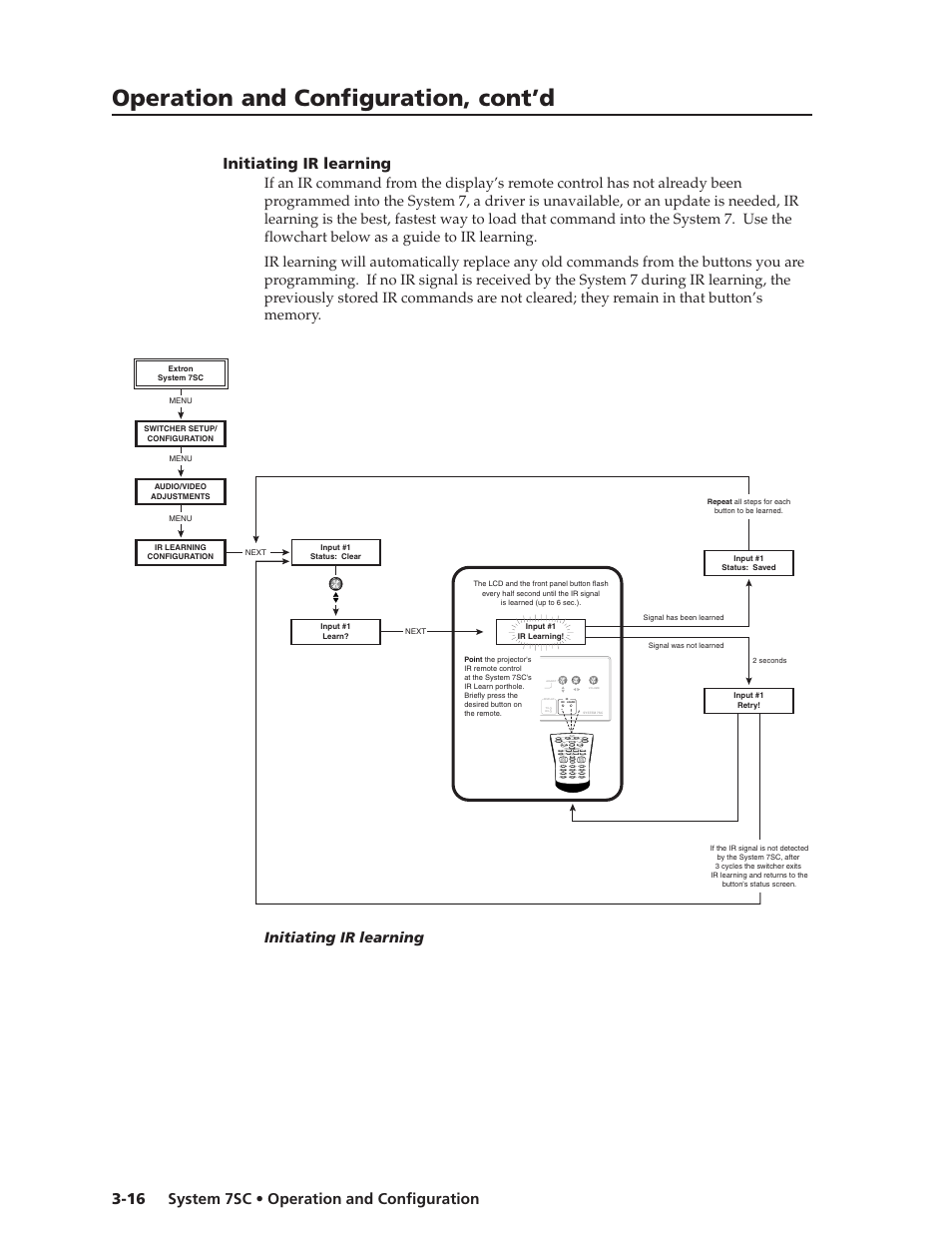 Operation and configuration, cont’d | Extron Electronics System 7SC User Manual | Page 44 / 74