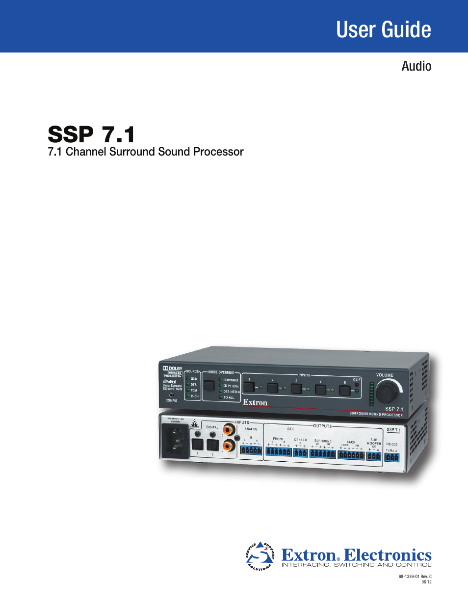 Extron Electronics SSP 7.1 User Guide User Manual | 112 pages